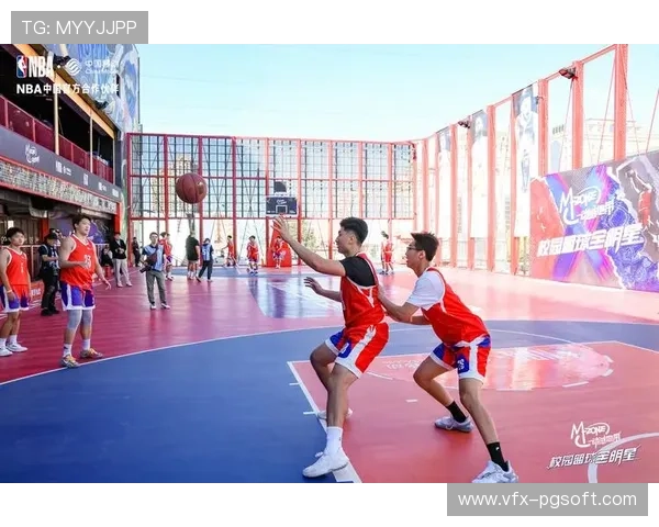 NBA全明星周末科技展，VR投篮体验区排长队